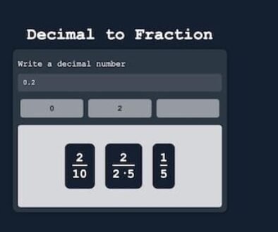 decimal fraction calculator